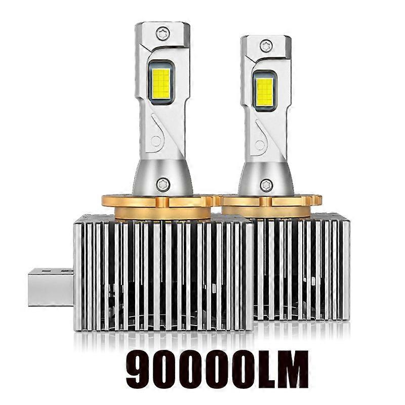 D1S D2S D3S D4S D5S D8S LED Car Headlights HID D1R D2R D3R D4R D5R D8R Bulbs 90000LM Turbo Lamp Canbus 6500K Automobile 12V