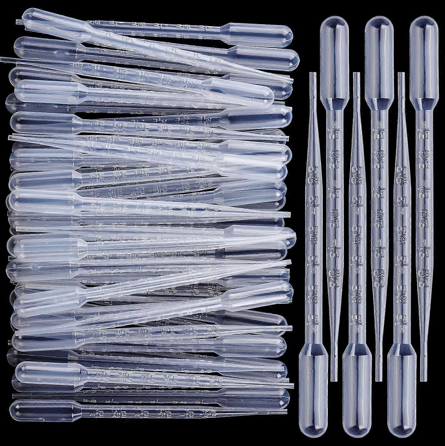 High quality brand new Transfer Pipettes, 50PCS 3ml Eye Dropper Plastic Transfer Pipettes