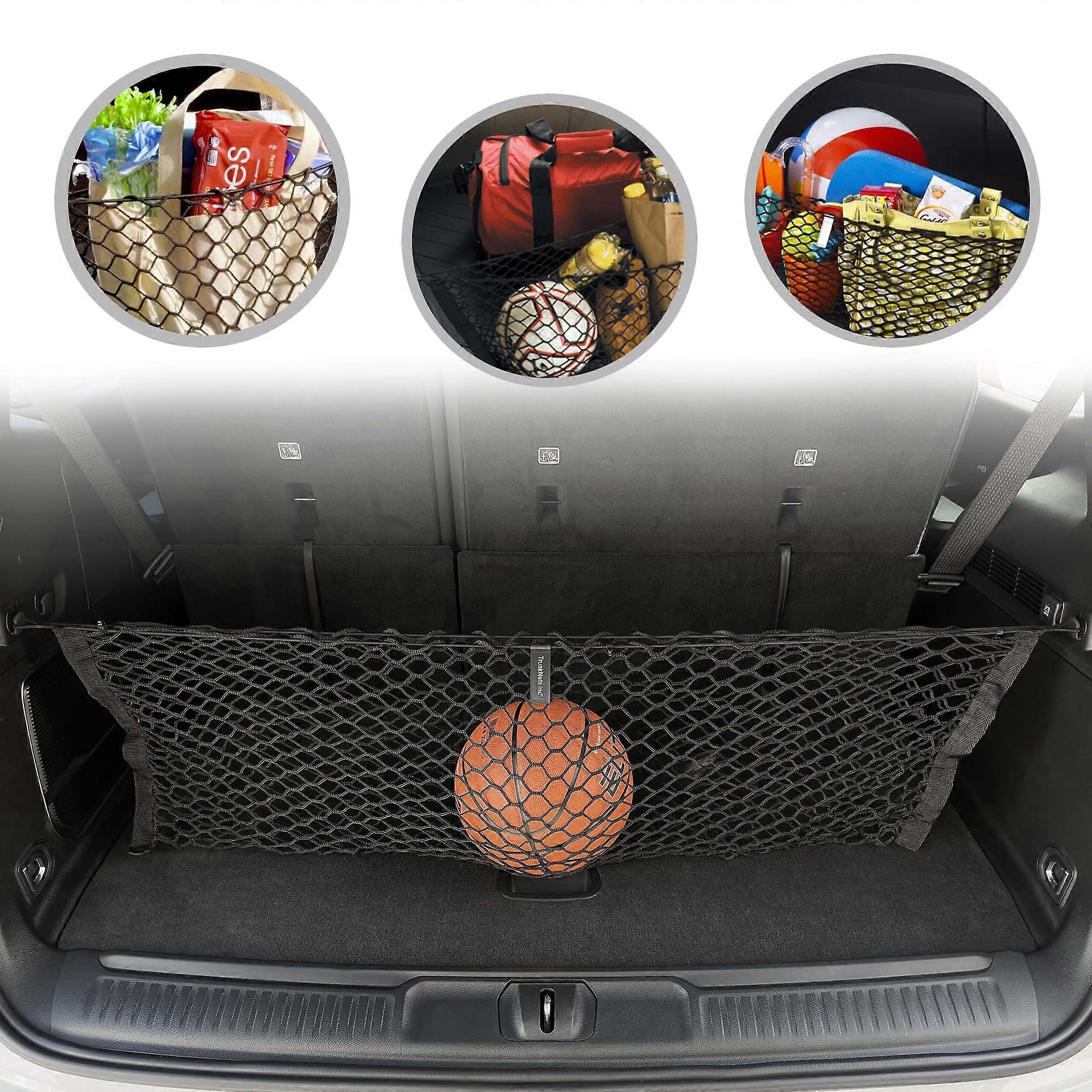 Envelope Style Automotive Elastic Trunk Mesh Cargo Net for Jeep Wagoneer   Premium