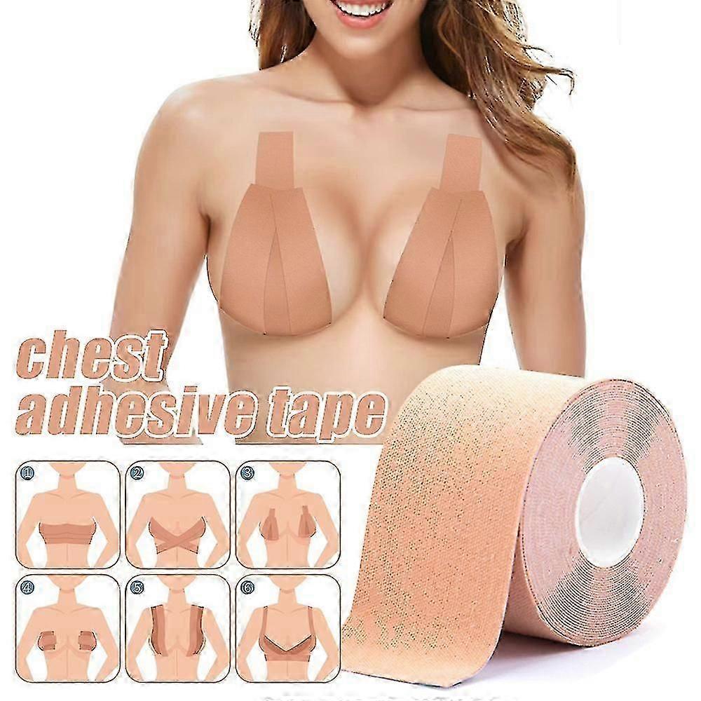 Boob Tape, Invisible Breast Lift Roll Tape For Large Breasts, Skin-friendly Waterproof Sweatproof Breast Sticker Tape zy BZSM
