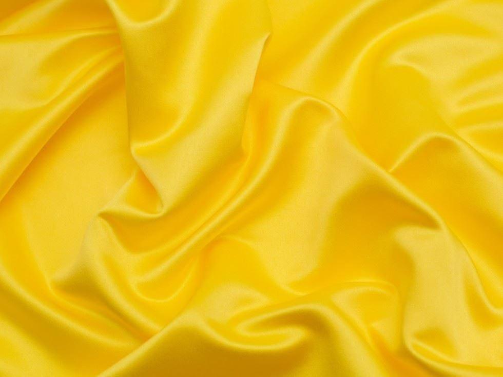 Minerva Classique Duchess Satin Fabric Daffodil - per metre PO