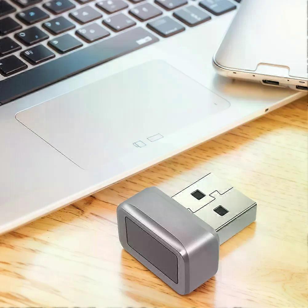 con USB Fingerprint Key Reader FIDO U2F Biometric Mini Security Key Dongle Windows Hello 360 Touch Mini Fingerprint Reader for PC