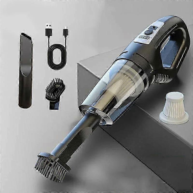 suitable for Car Multipurpose Vacuum Cleaner Handheld Powerful Suction Rechargeable Car and Home Dual Use Small Wireless Vacuum Cleaner-- cheng du si