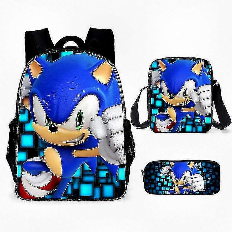 Three-Piece Student Backpack Set for School Use