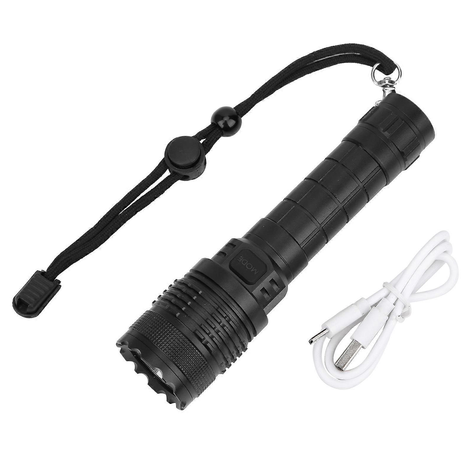 Outdoor Urgent Need Portable Flashlight USB Rechargeable Torch Multifunction Waterproof