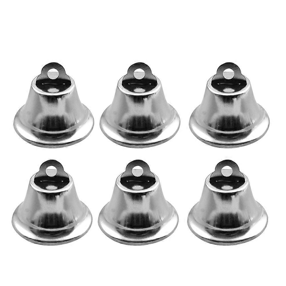 10pcs Metal Jingle Bells, Silver Small Christmas Bells for DIY Crafts, Jewelry Pendants, Party Decorations, Xmas Tree Ornaments