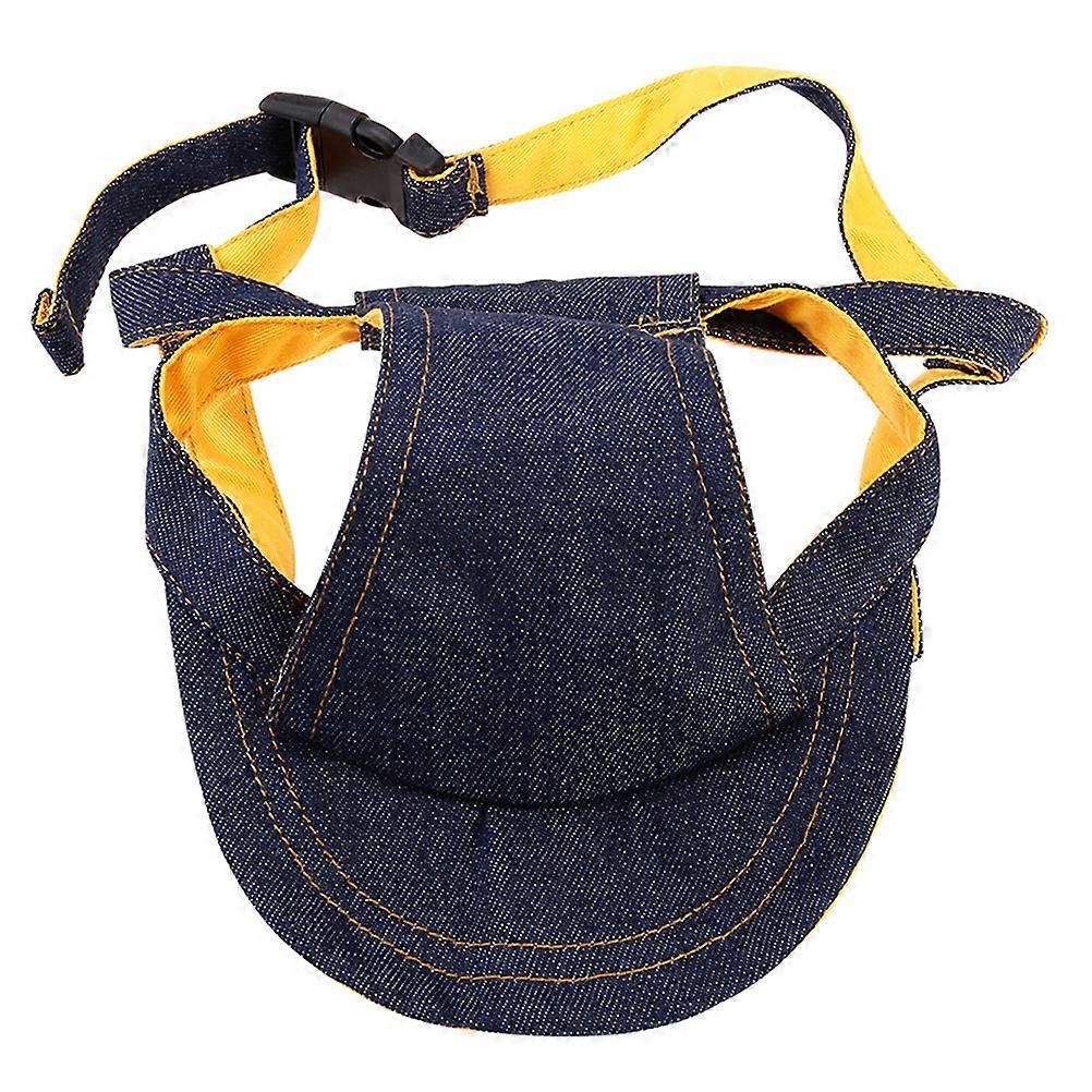 Adjustable Breathable Pet Baseball Hat with Ear Holes for Dogs and Cats – Lightweight, Quick Drying, and Comfortable Design for Sun Protection