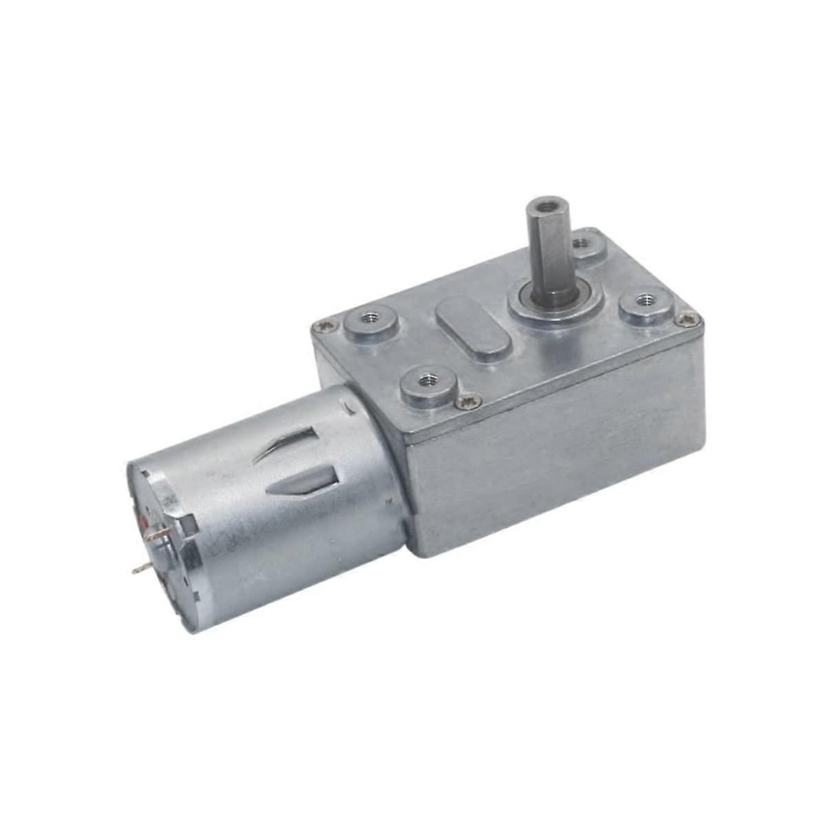 Turbine Speed JGY370 24V DC Motor with 210 RPM, Self-Locking Worm Gear for Wheelchair and Curtain Robot Applications