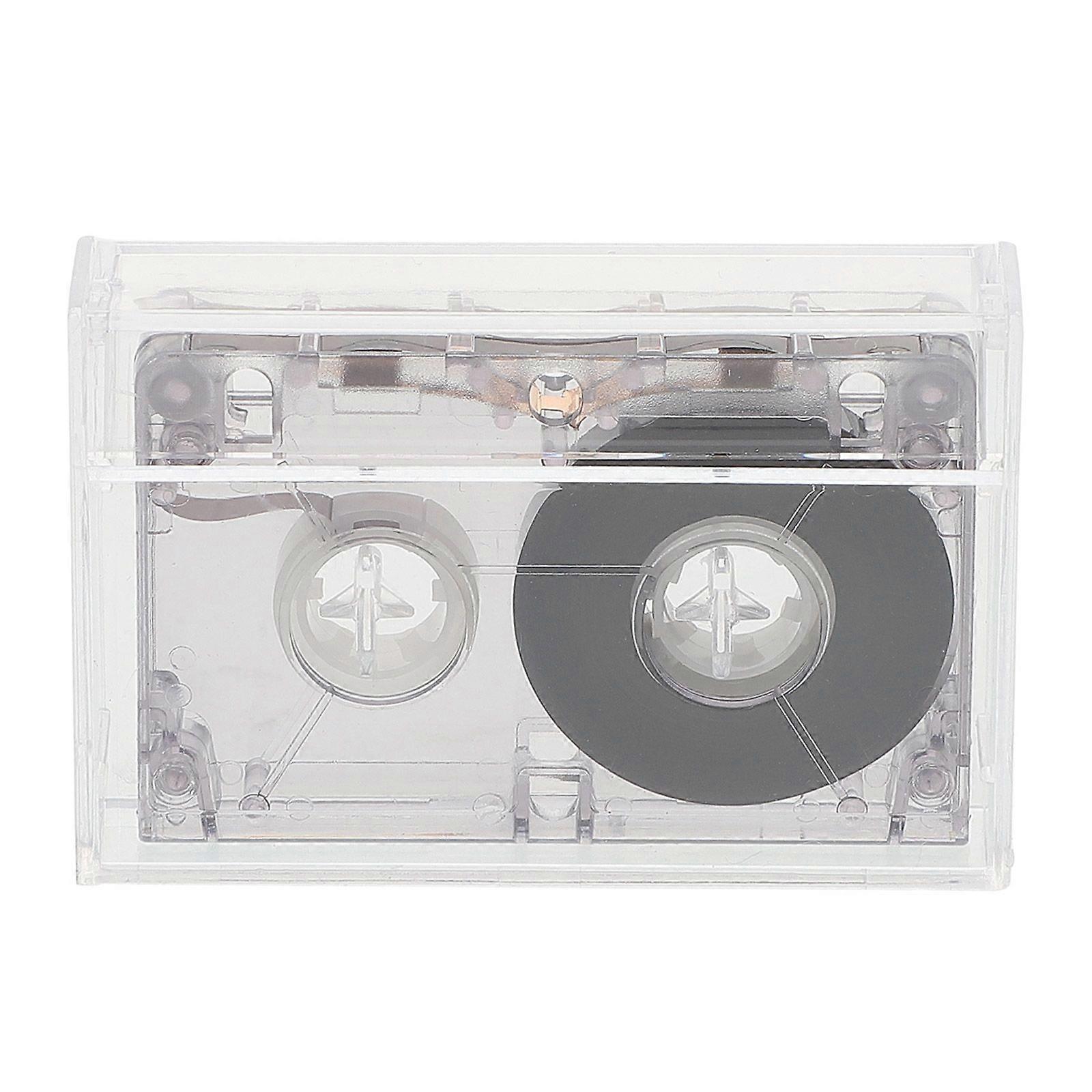 2pcs Mini Blank Cassette Tapes 60 Minute Voice Recording Cassette Tapes Interview Machines Clear Audio Cassette For Music And Speech