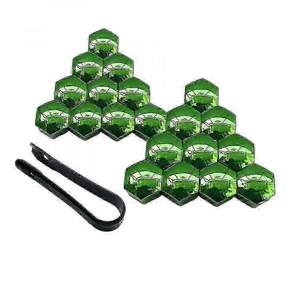 20 stk bil hjulmutter deksler anti rust hjul felg deksel hjulmutter caps sølv 17mm UOY