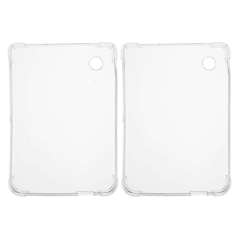 2 Pcs E-Reader Case Clear Silicone Full-Body Protective Covers E-Reader Shell Transparent Back Covers Compatible With Kobo Clara 2e 6 Inch