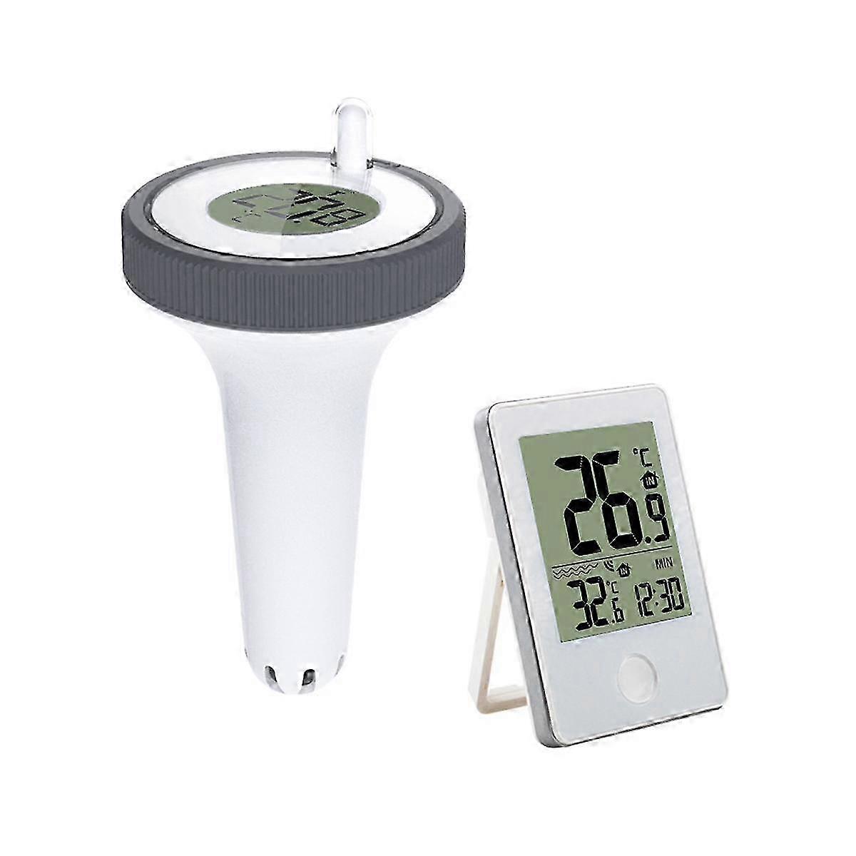 Wireless Pool Thermometer Floating Easy Read,Digital Pool Thermometer Waterproof, for Swimming Pool