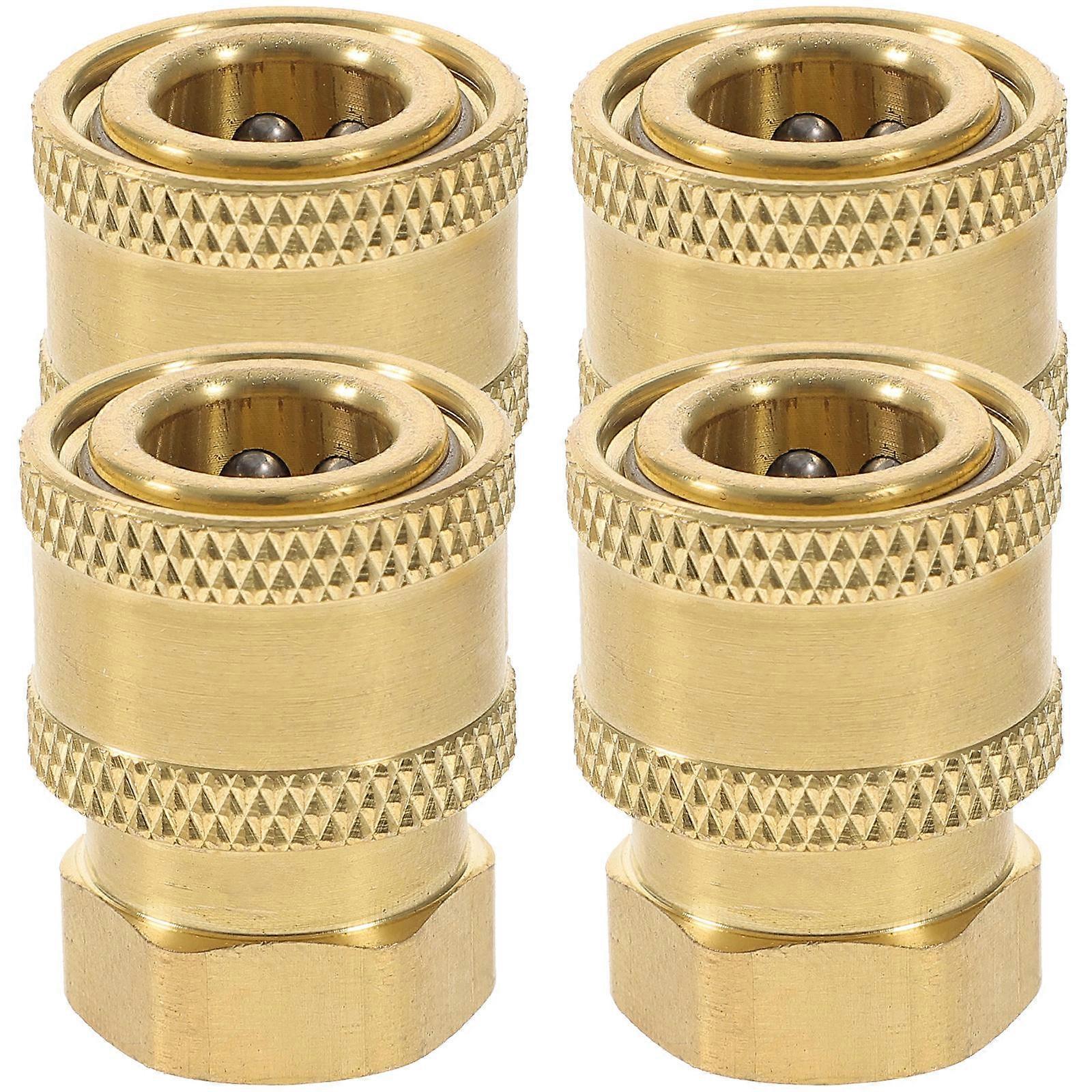 4pcs Quick Connect Hose Fitting Adapter for High Pressure Nozzle Sprayer – Easy Install & Quick Release Coupler for Watering and Cleaning Tools