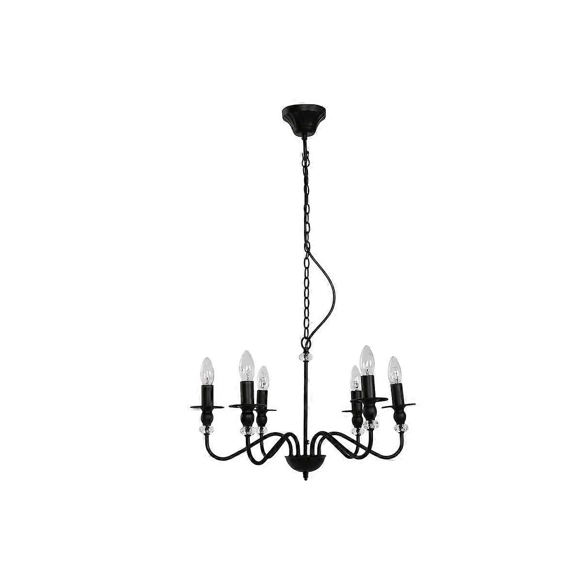 Deckenleuchte Home ESPRIT Schwarzes Metall 25 B 54 x 54 x 46 cm