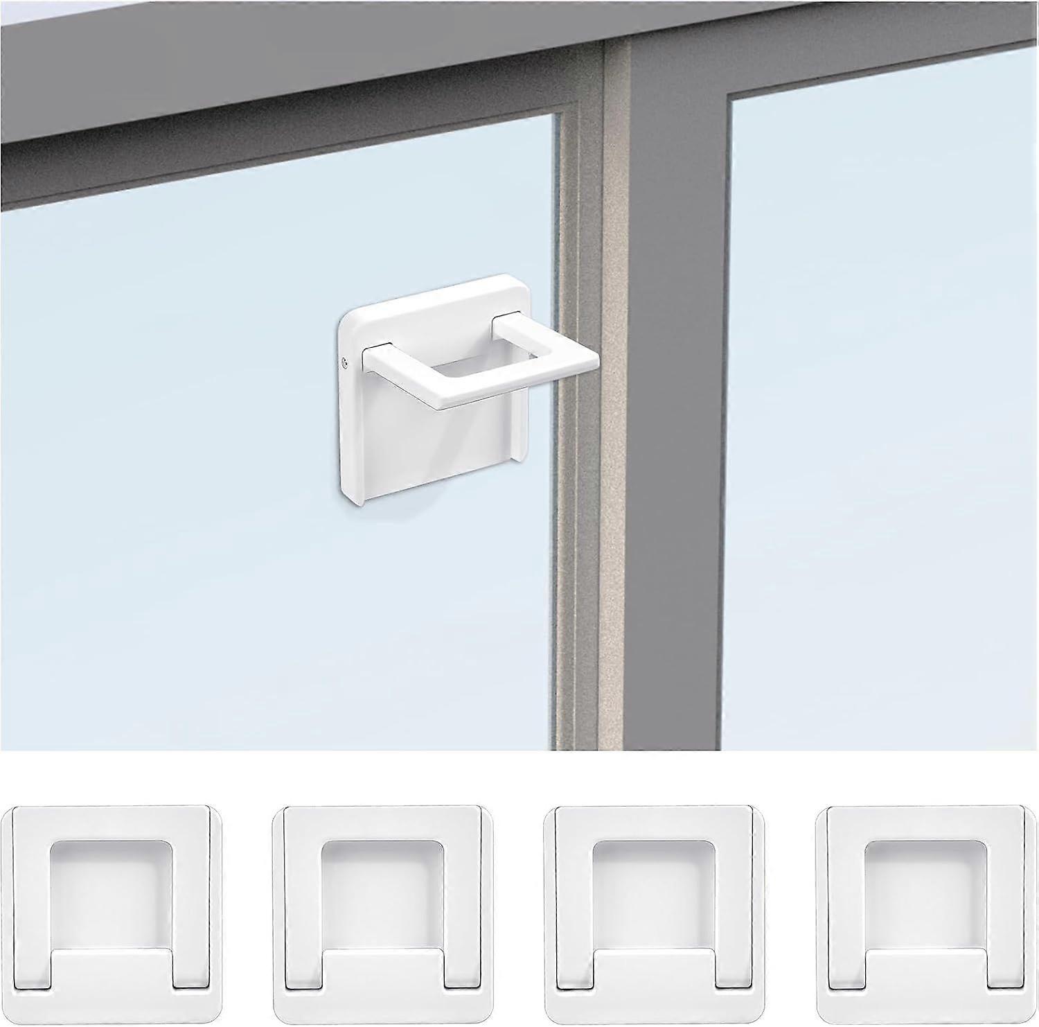 Sliding Door Lock, 4pcs Window Child Safety Lock with Adhesive Pad No Drilling for Baby Safety and Anti-theft