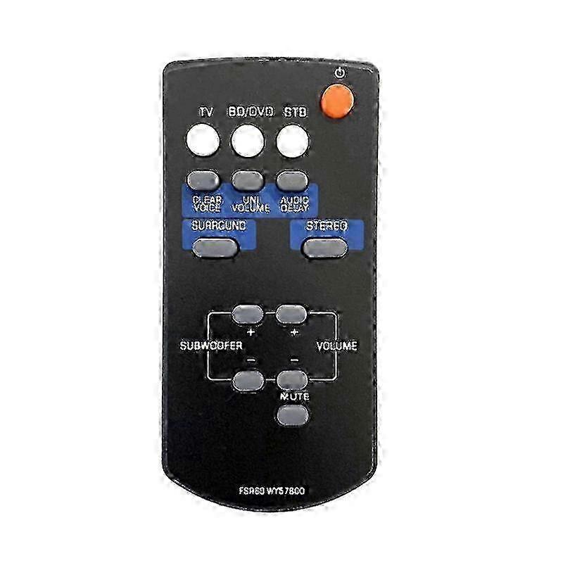 Replacement Remote Control FSR60 WY57800 for Yamaha Amplifiers YAS101 and ATS-1010 in YAS-101 YAS-1 Edition Format
