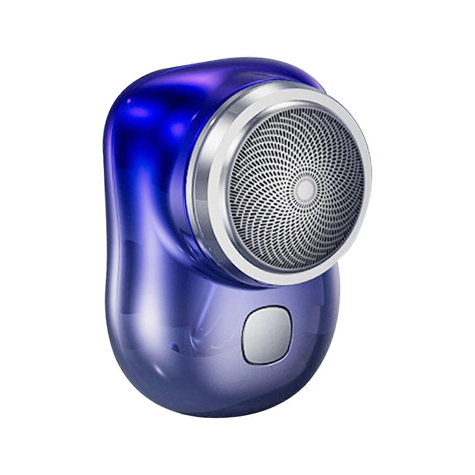 Pocket Size Washable Electric Razor Shaver Rechargeable Shaving Machine for Men Wet-Dry Dual-Use Mini Beard Razor  Blue