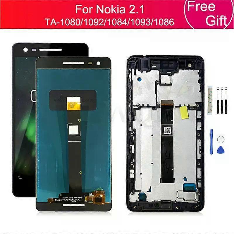 Pour Nokia 2.1 LCD Affichage Écran tactile Numériseur Ensemble TA-1080 TA-1092TA-1084TA-1093 TA-1086 LCD Pièces de rechange 5.5