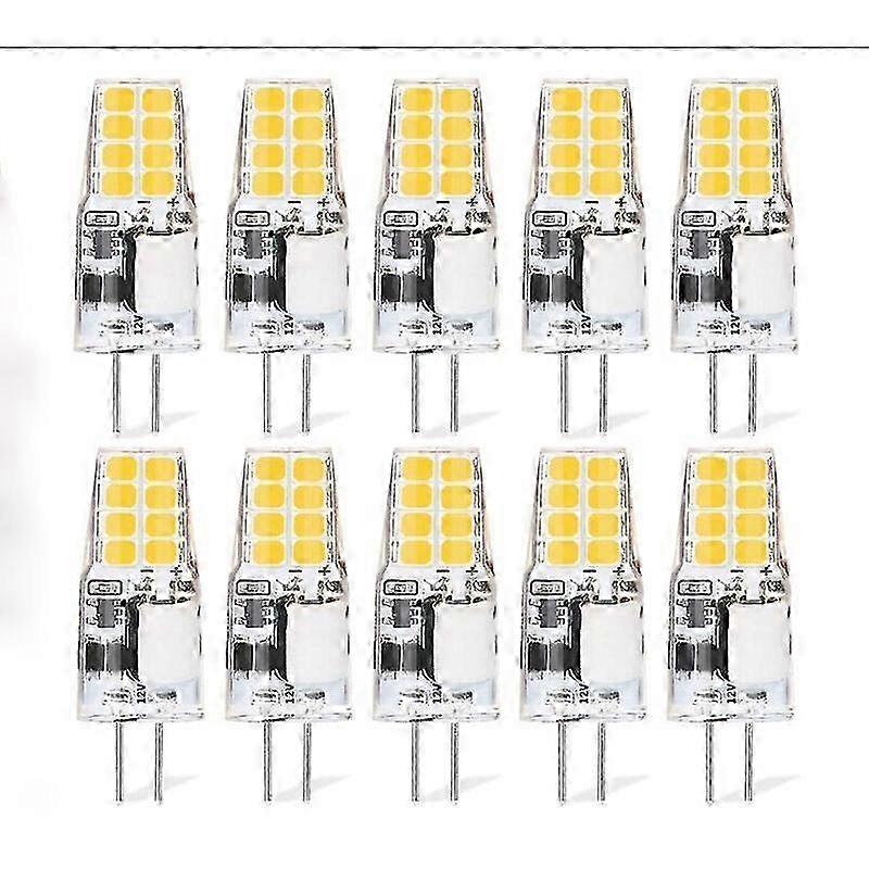 3W G4 LED Light Bulbs, 6000K Cool White, Equivalent to 35W Halogen G4 Bulb, AC/DC 12V, 300 Lumens, Non-Dimmable, Suitable for Various Applic