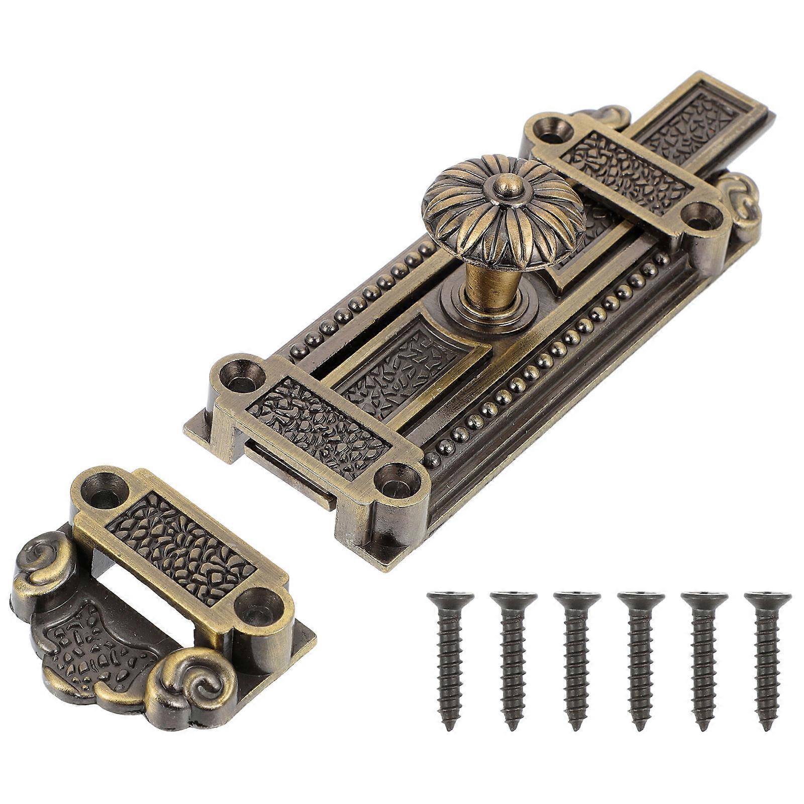 Vintage Zinc Alloy Slide Door Bolt Lock – Durable Heavy Duty Latch for Enhanced Privacy & Security on Doors and Windows