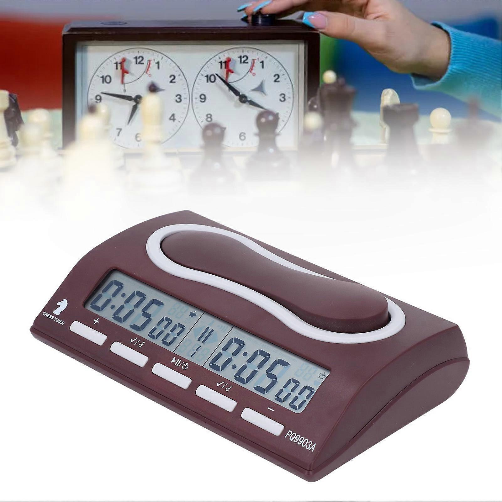 Digital Chess Clock Bonus Delay Mode Countdown Professional Multifunction Chess Clock Timer for Board Games 