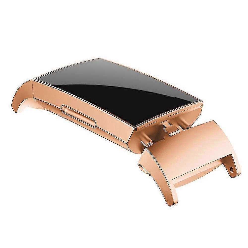 Metal Head Connector for Wristbands Compatible with Fitbit Charge 3 and 4 Plating Watch Band Connector