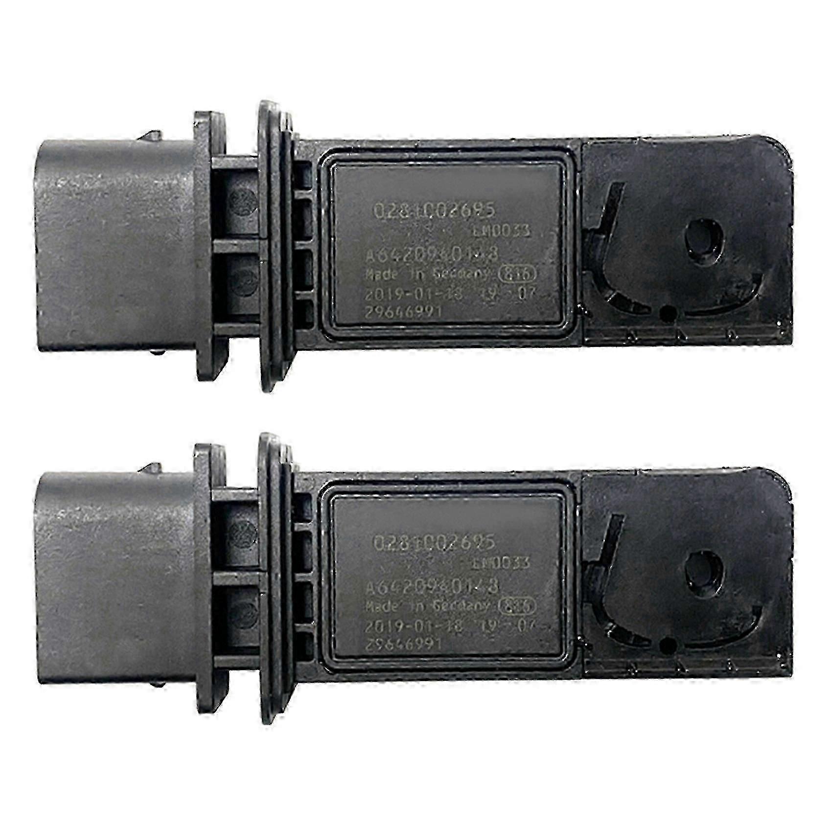 2-Pack Car Mass Air Flow Sensor 0281002695 A6420940148 for