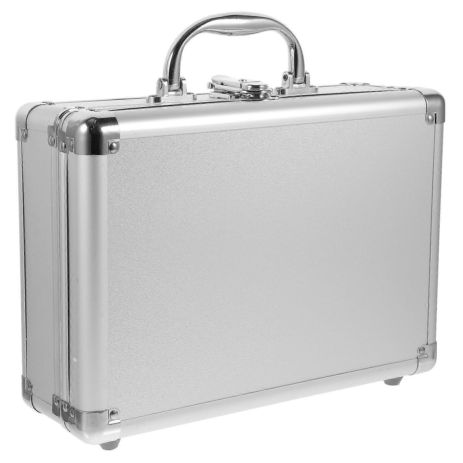 It sounds like you're looking for a product description or information about an **aluminum alloy briefcase** designed for storing instruments,
