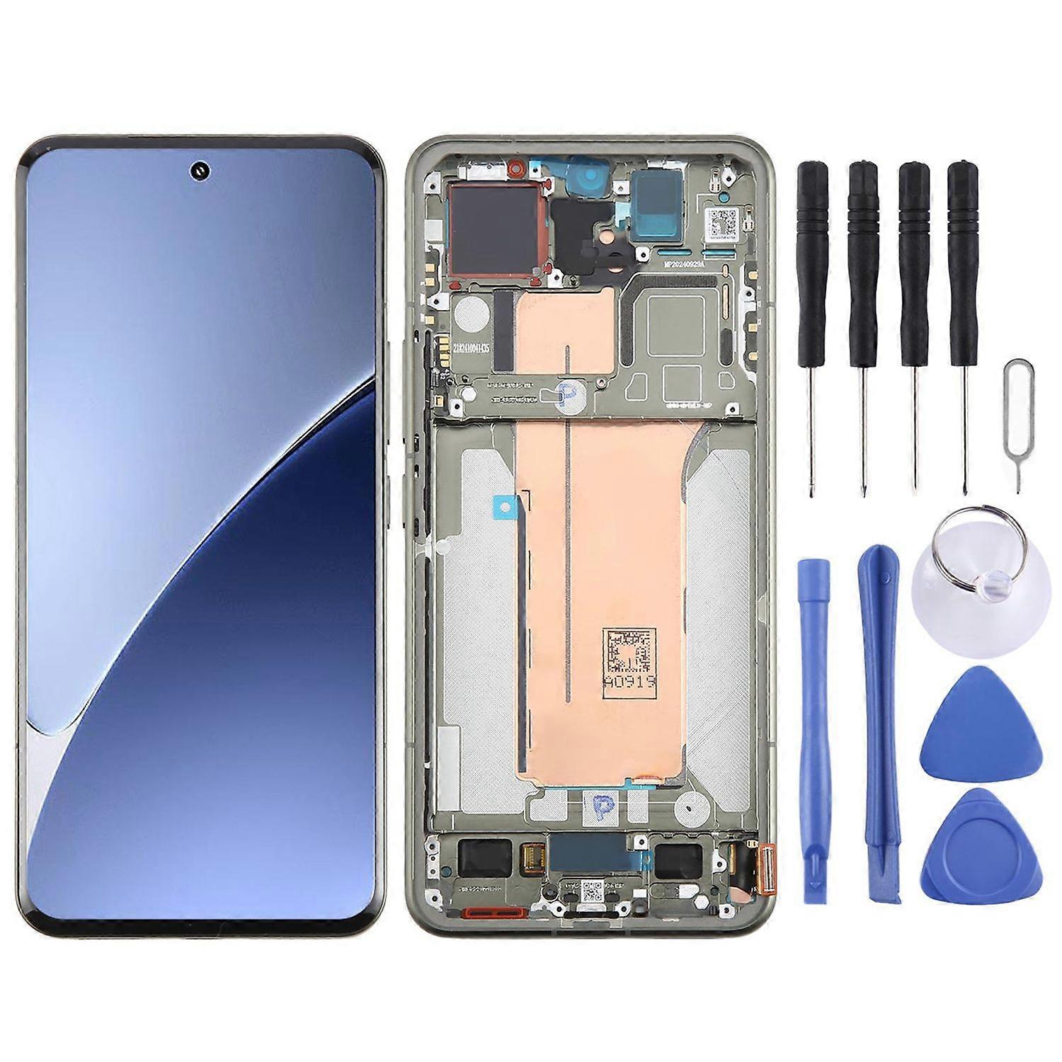 For Xiaomi 15 Pro AMOLED LCD Display with Frame Repair Spare Part Green