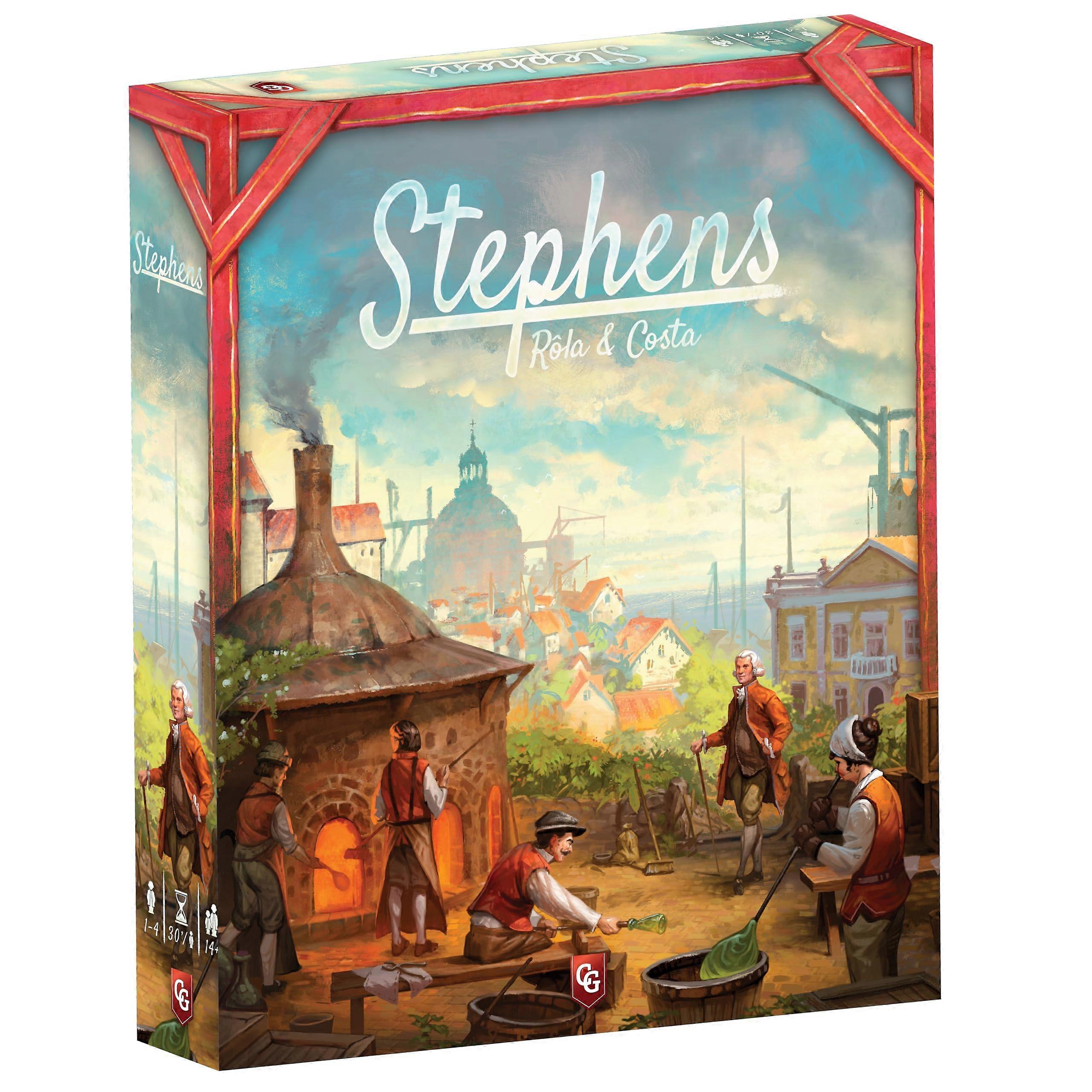 Capstone Games: Stephens - The Glassmaking Card Based Board Game, Solo Or Up To 4 Players, Ages 14+, 90 Minutes