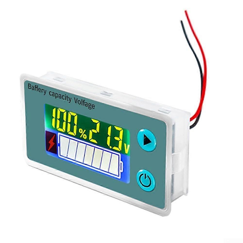 Energy Saving LCD Battery Volt Meter for Lithium Iron and Lead Acid Batteries, 12V-48V, Compact Design, Accurate Readings