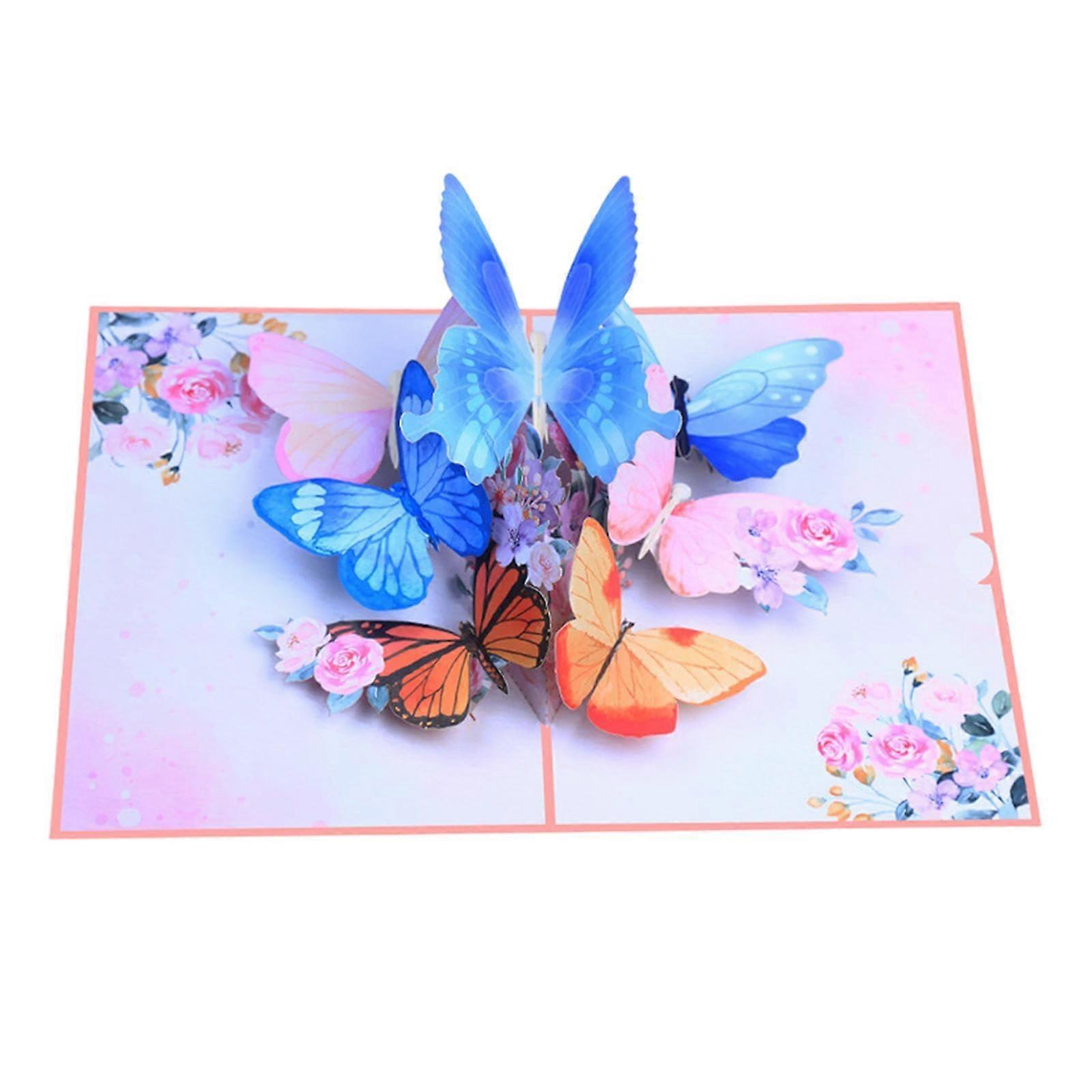 Elegant popup card with bouquet for the mother on the anniversary