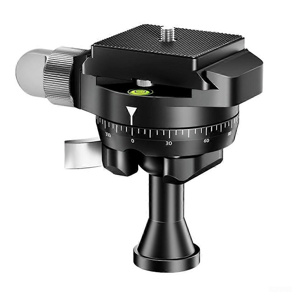 Reversed Panorama Ball Head with Quick Release for Smooth SLR Camera Movement, 360-Degree Rotation, Durable Metal Design