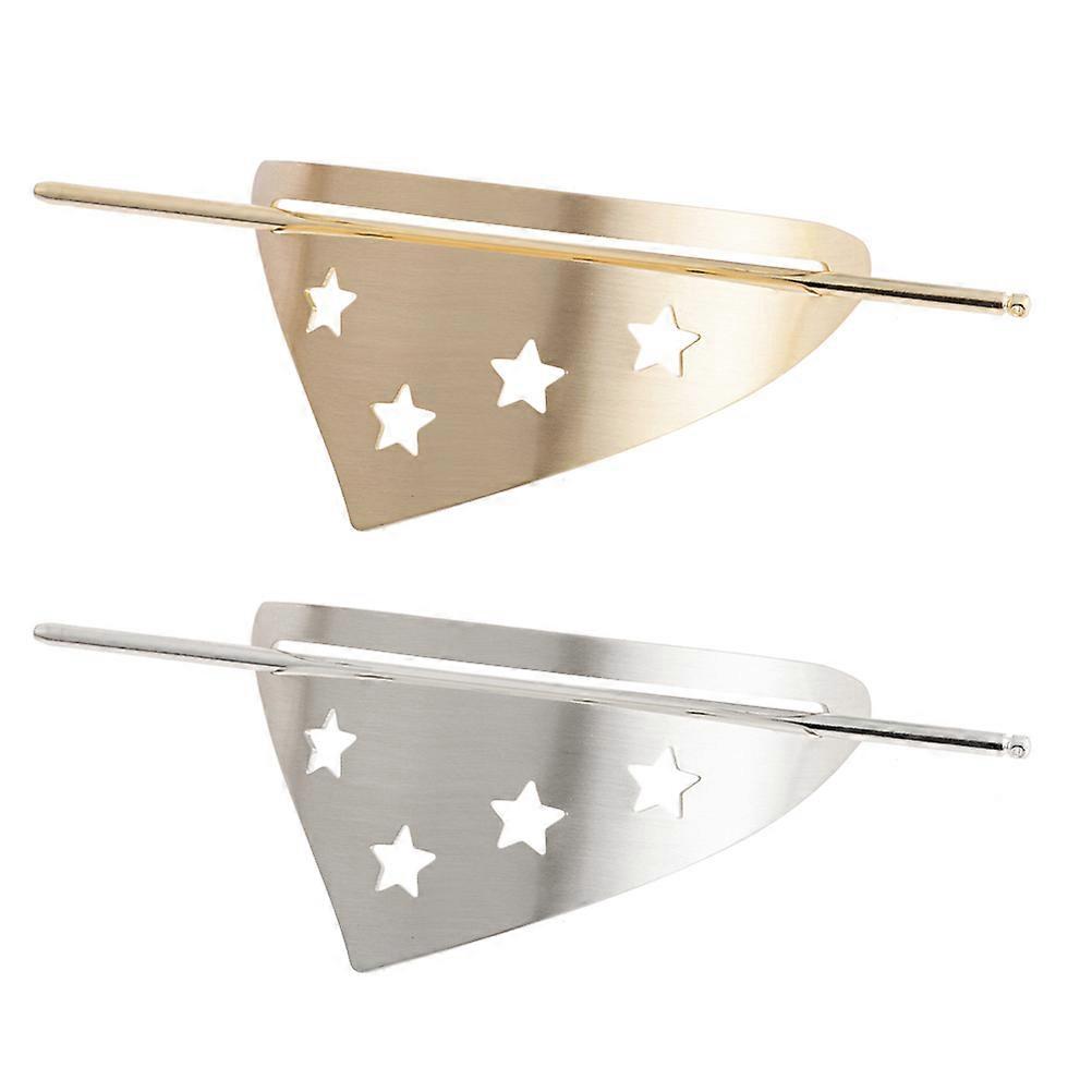 Here's a polished and professional product description based on your input:
**2pcs Geometric Hairpin Clips for Women – Elegant Hair Accessories