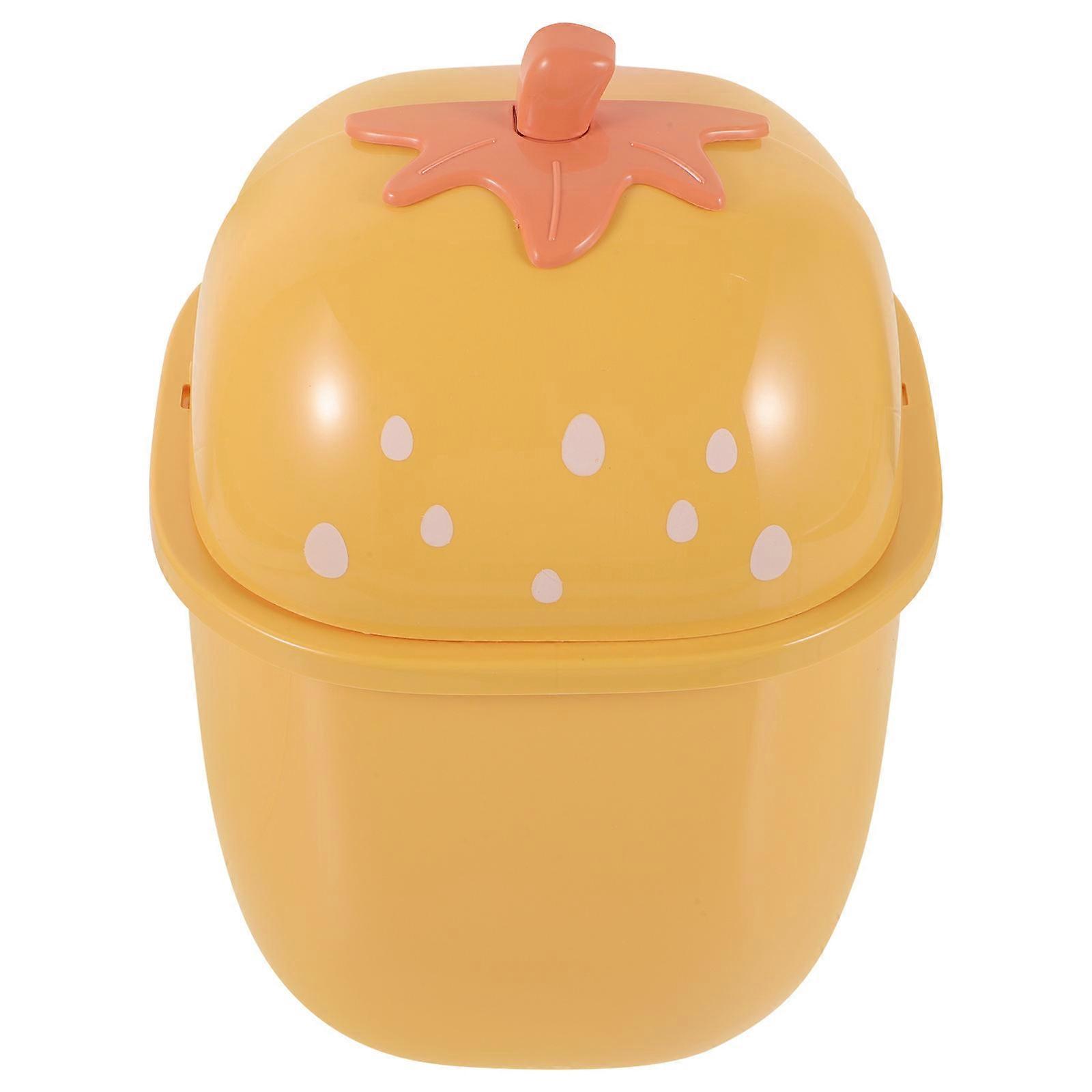 Trash Can Desk Small Desktop Trash Can for Office and Home Use 24x15.5cm 1Pack