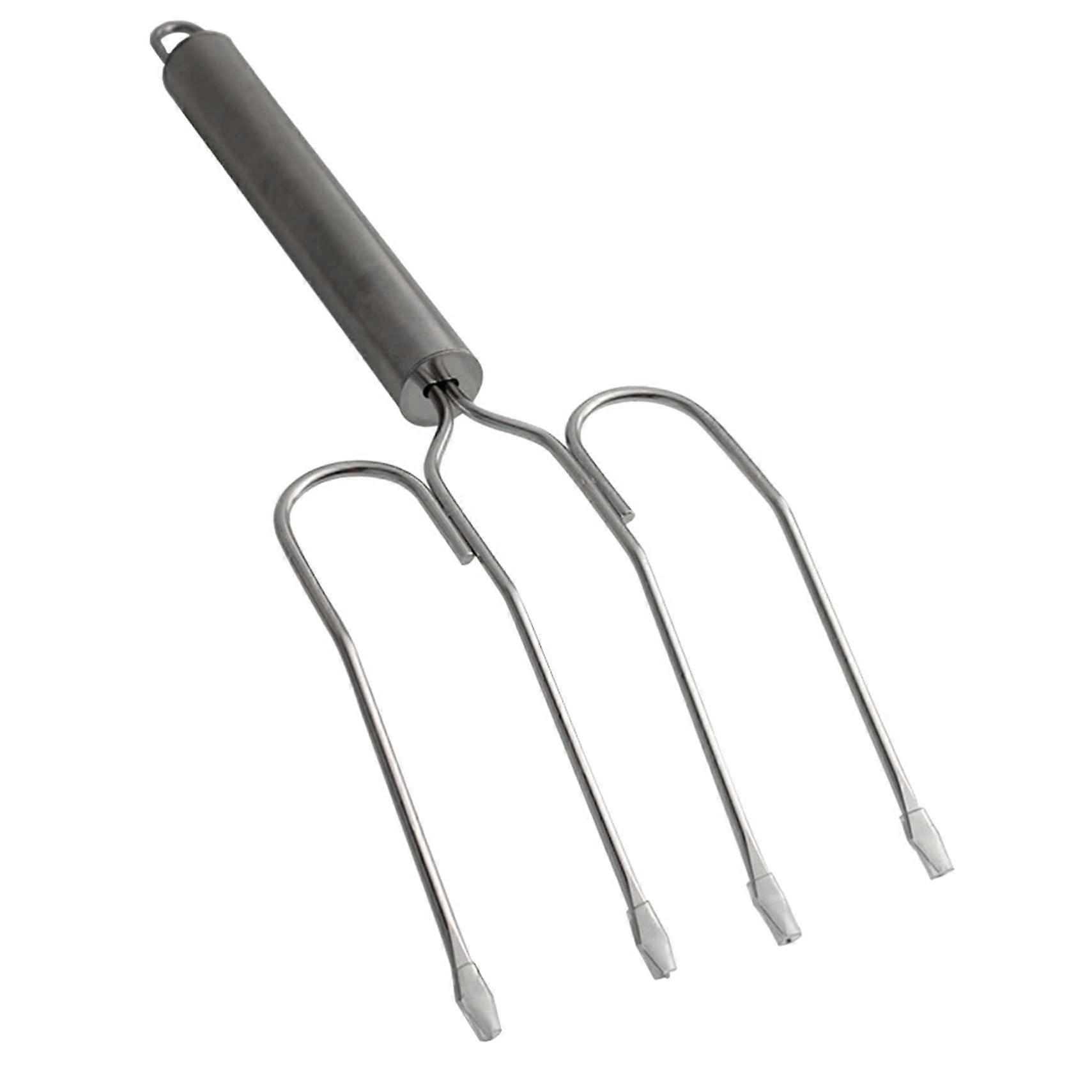 Stainless Steel Turkey Roast Fork for Household Barbecue Grill Fork with NonSlip Handle Ideal for Carving Turkey and Meat Dishwasher Safe and