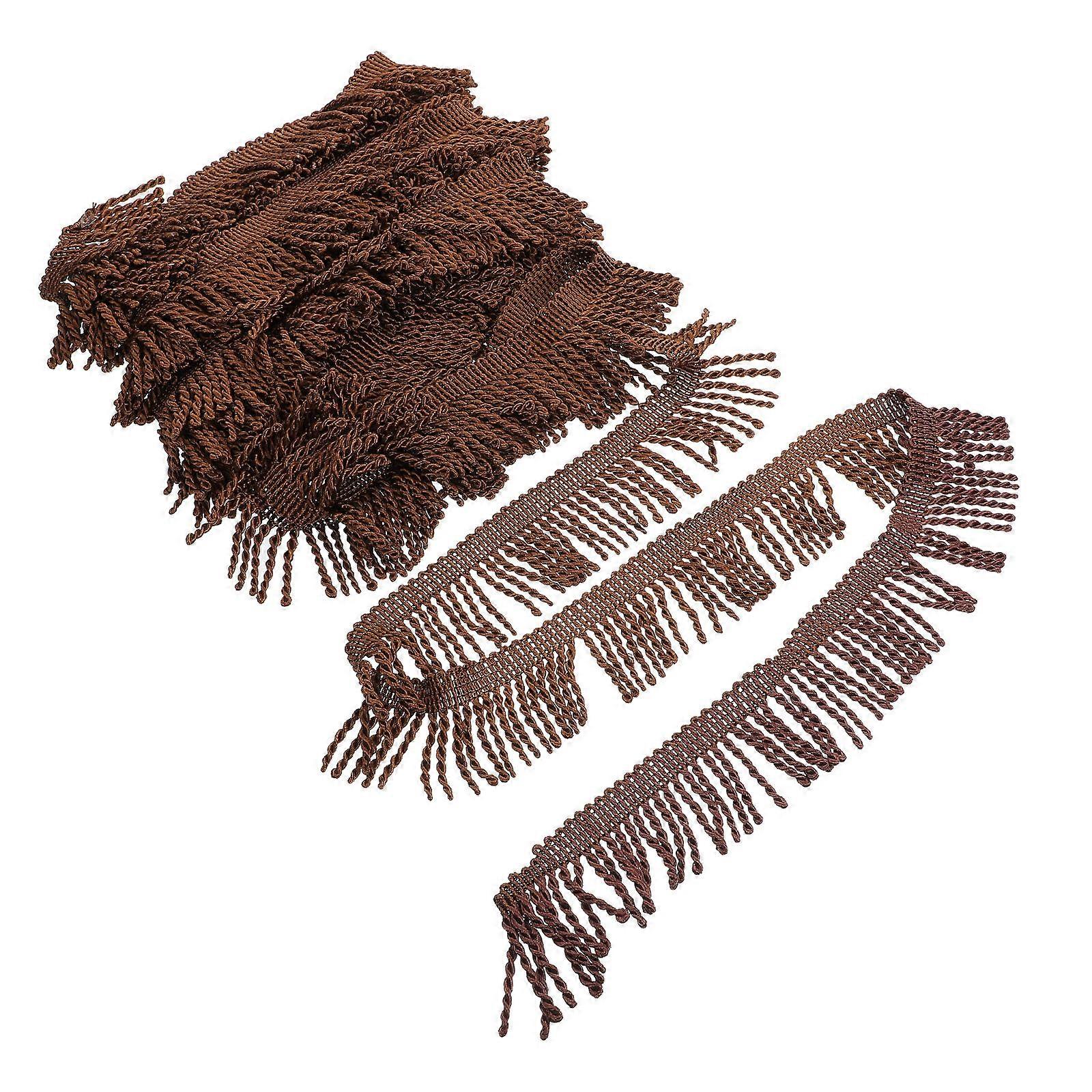 Tassel Trim Polyester Fibre Fringe Trim Tassel For Sewing Clothing Elegant Diy Sewing Material Home Decoration 1 Roll