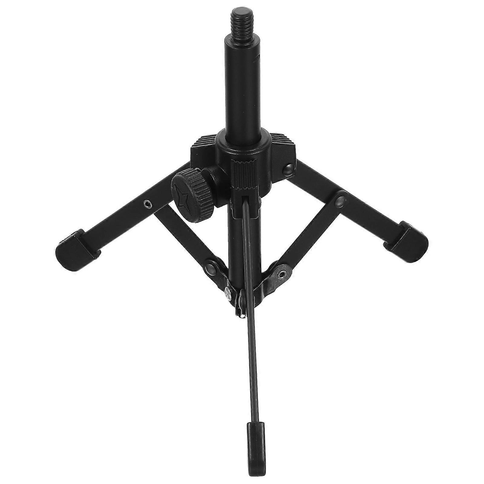 Heavy Duty Desktop Microphone Stand Tripod Holder for Streaming Recording Online Meetings Compact Foldable Design for Easy Storage
