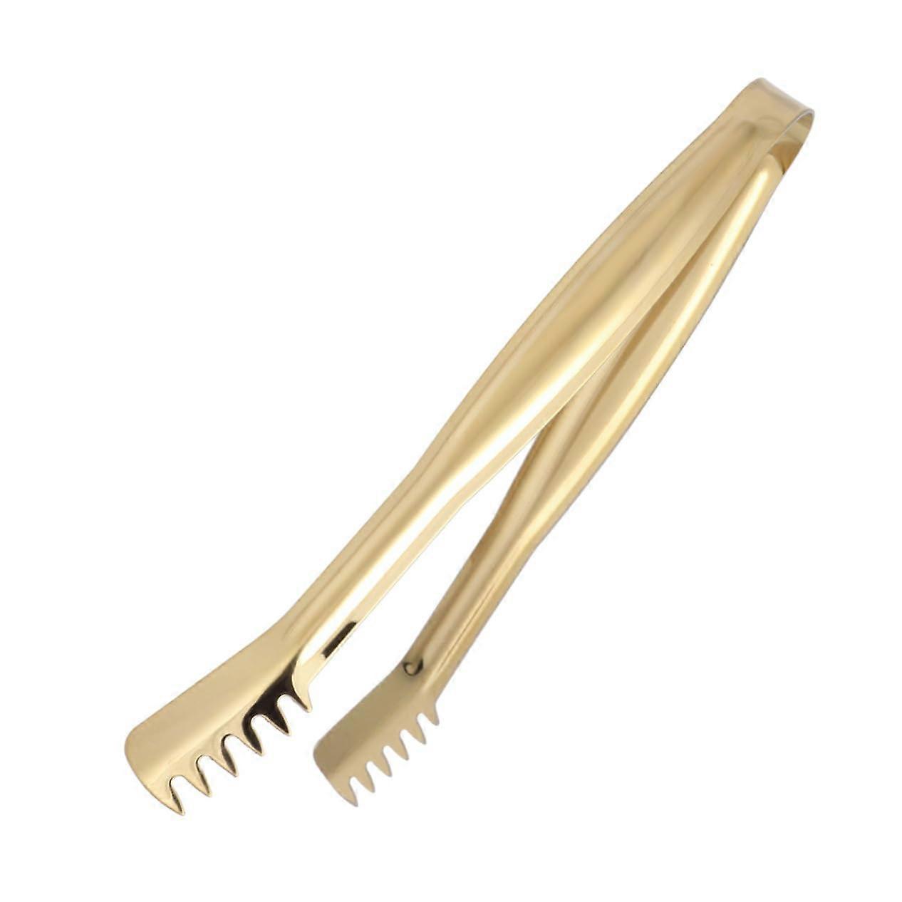 4 pieces mini food tongs ice cube tongs for bar buffet and practical for gripping spices goldcolored light and portable