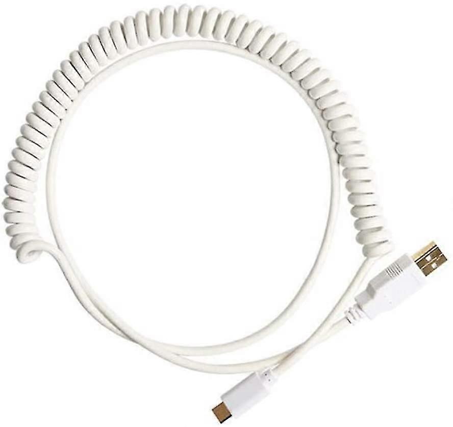 USB C Coiled Cable Wire Mechanical Keyboard USB Cable Type C USB Interface for Poker 2 GH60 Keyboard
