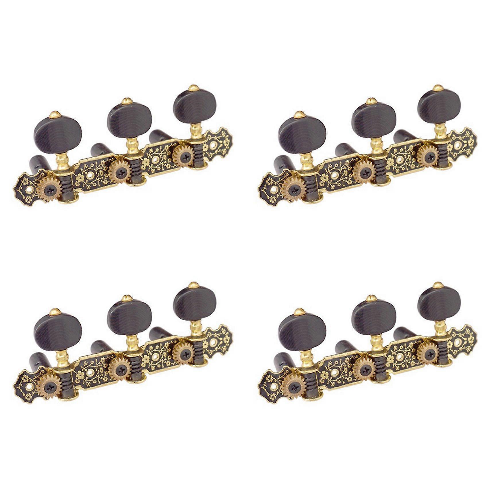 4X Guitar Machine Heads Classic Guitar String Tuning Pegs Key Gold 3L Tuners Keys Part Parts Accesso