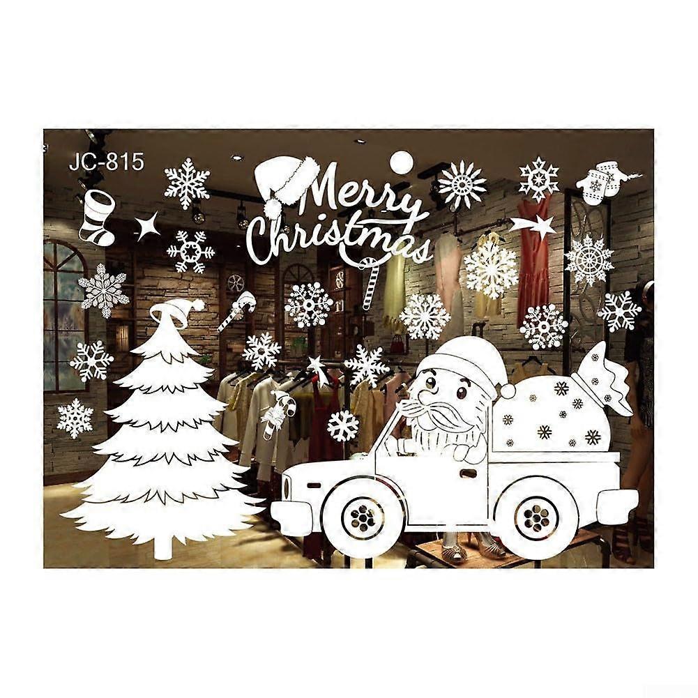 Window Decoration Solutions Removable Christmas Stickers with Snowflakes and Reindeer (C) Ref: 2827