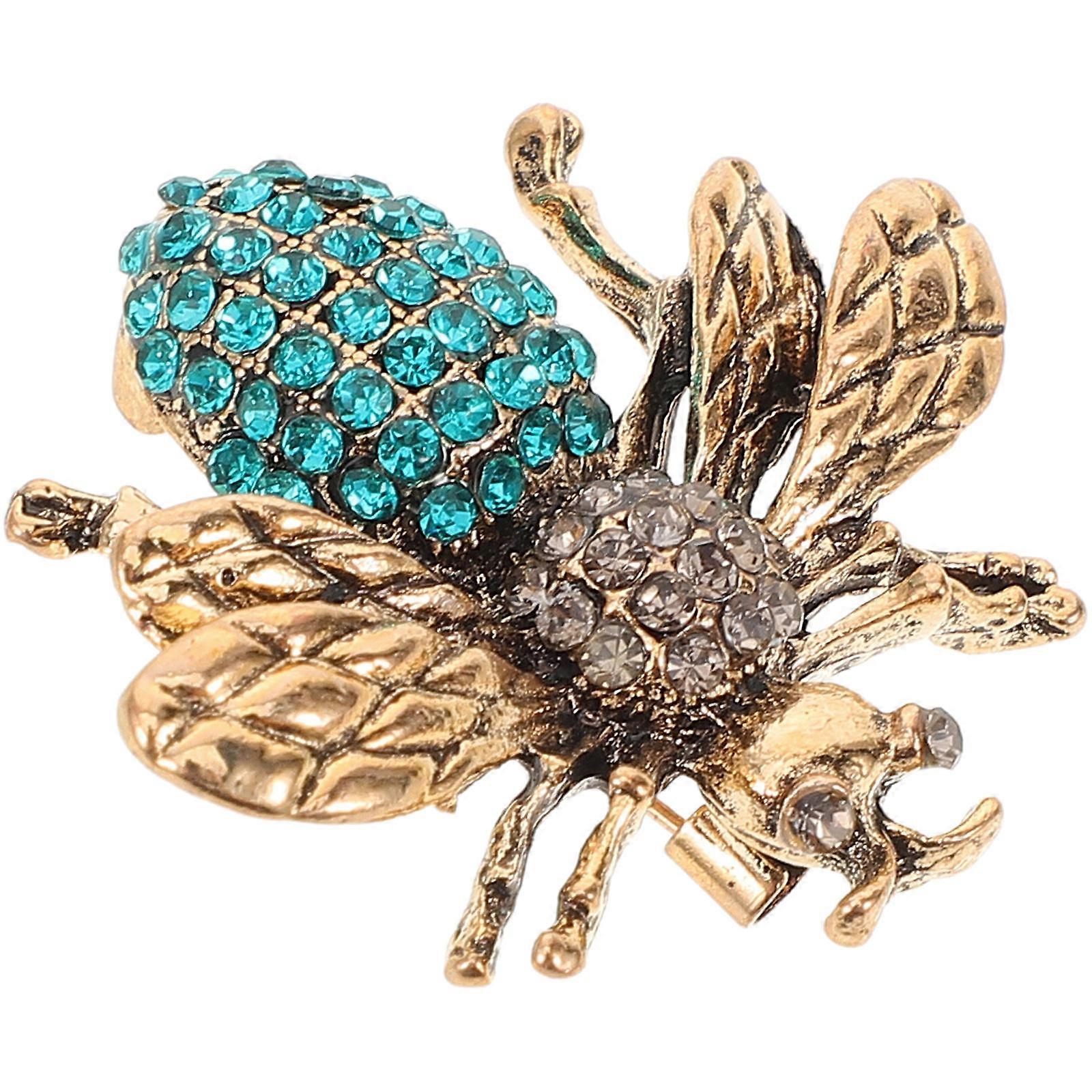 Here's a polished and professional product description based on the title you provided:

 

**Vintage Bee Shape Rhinestone Brooch Pin for Women –
