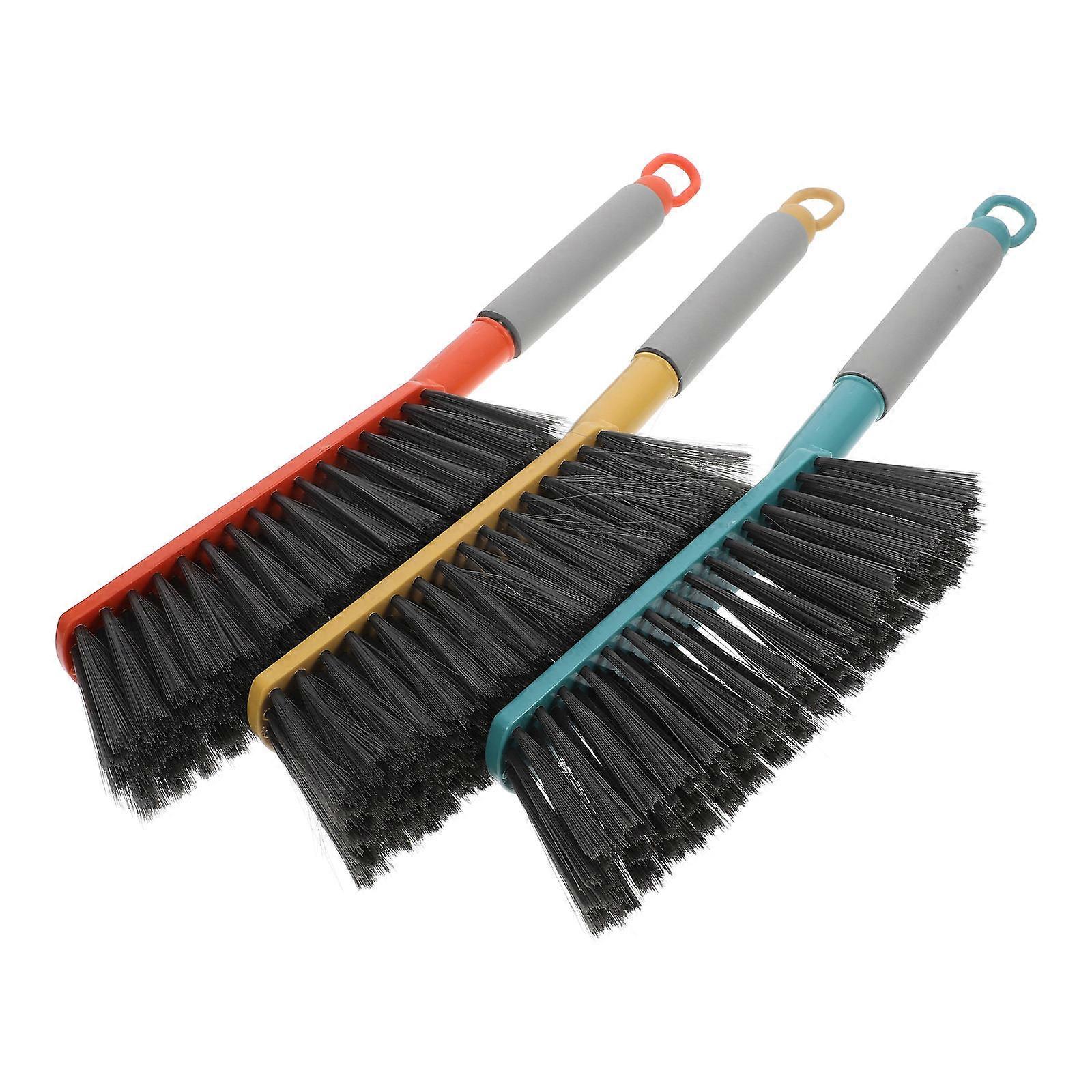 Sofa Cleaning Brushes Hand Broom Duster Brush with Handle Household Dusting Tool Retro Green 41.00X21.00X7.50CM 3Pcs