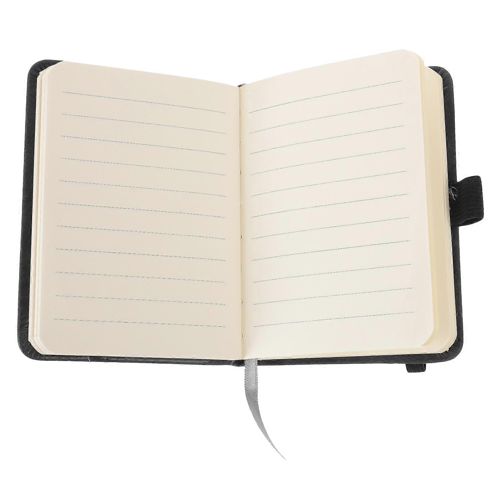 Pocket Size Notebooks Small Notepad For Trips Work Rectangular Imitation Leather Writing 2Pcs