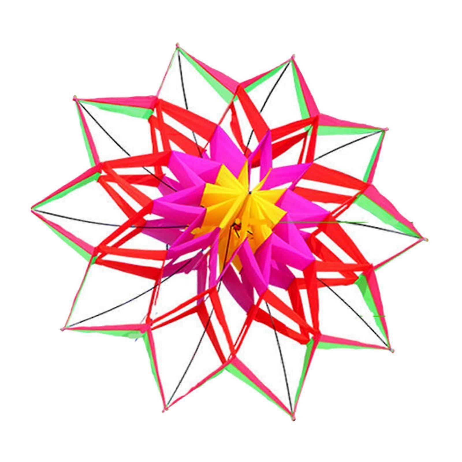 Kids Gift large kite skeletonless three-dimensional Lotus super easy to fly