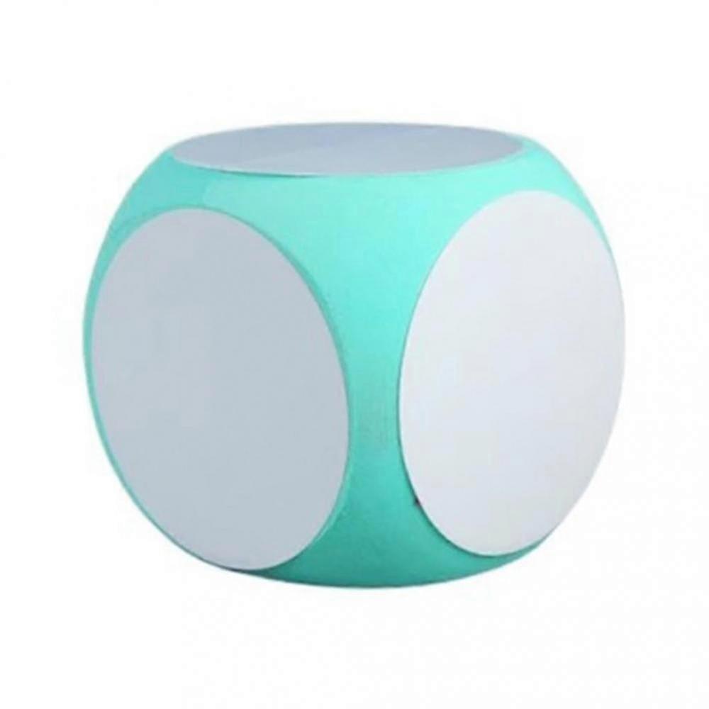 DIY Blank Write-On Wipe-Off Dice, Cleanable Game Cubes for Classroom (Green)