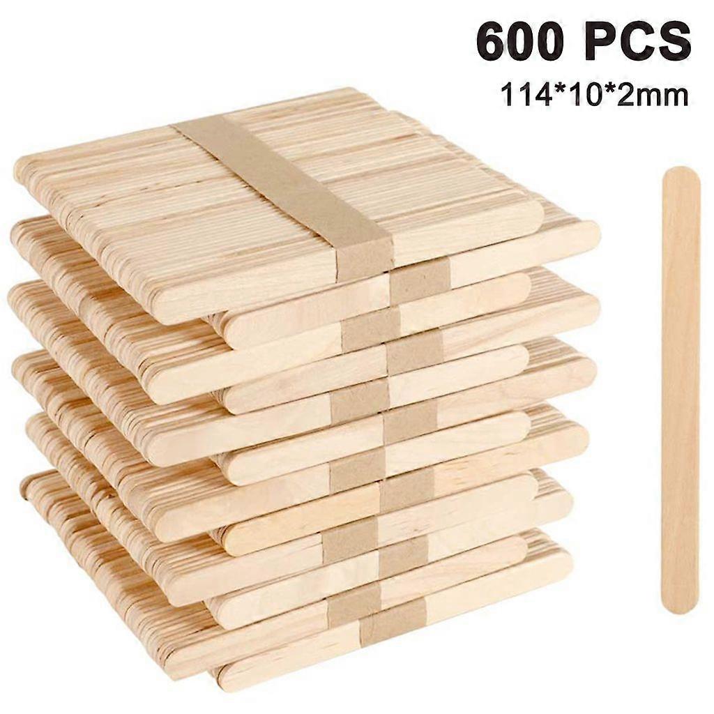 Wooden Craft Sticks for DIY Projects, Pack of 600