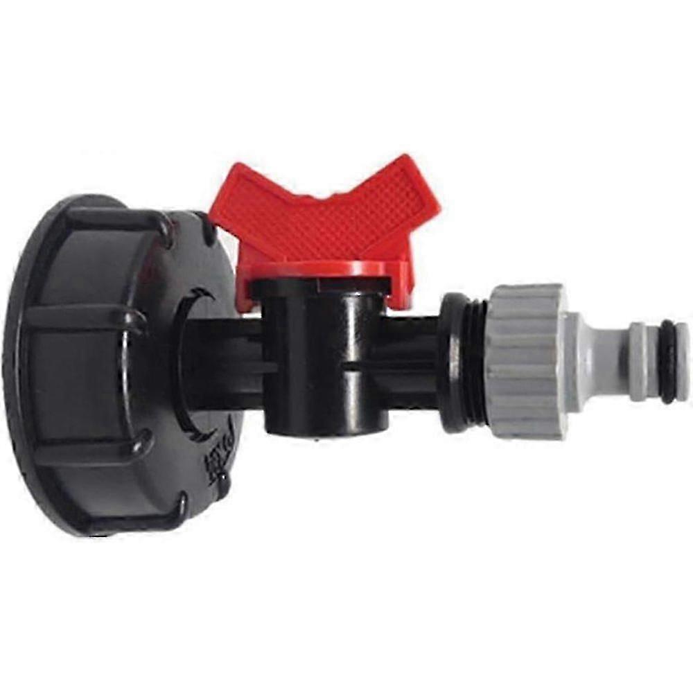 IBC Adapter, IBC Garden Water Tank Outlet Fitting/Connector/Adapter S60X6 with Tap Valve and Nipple