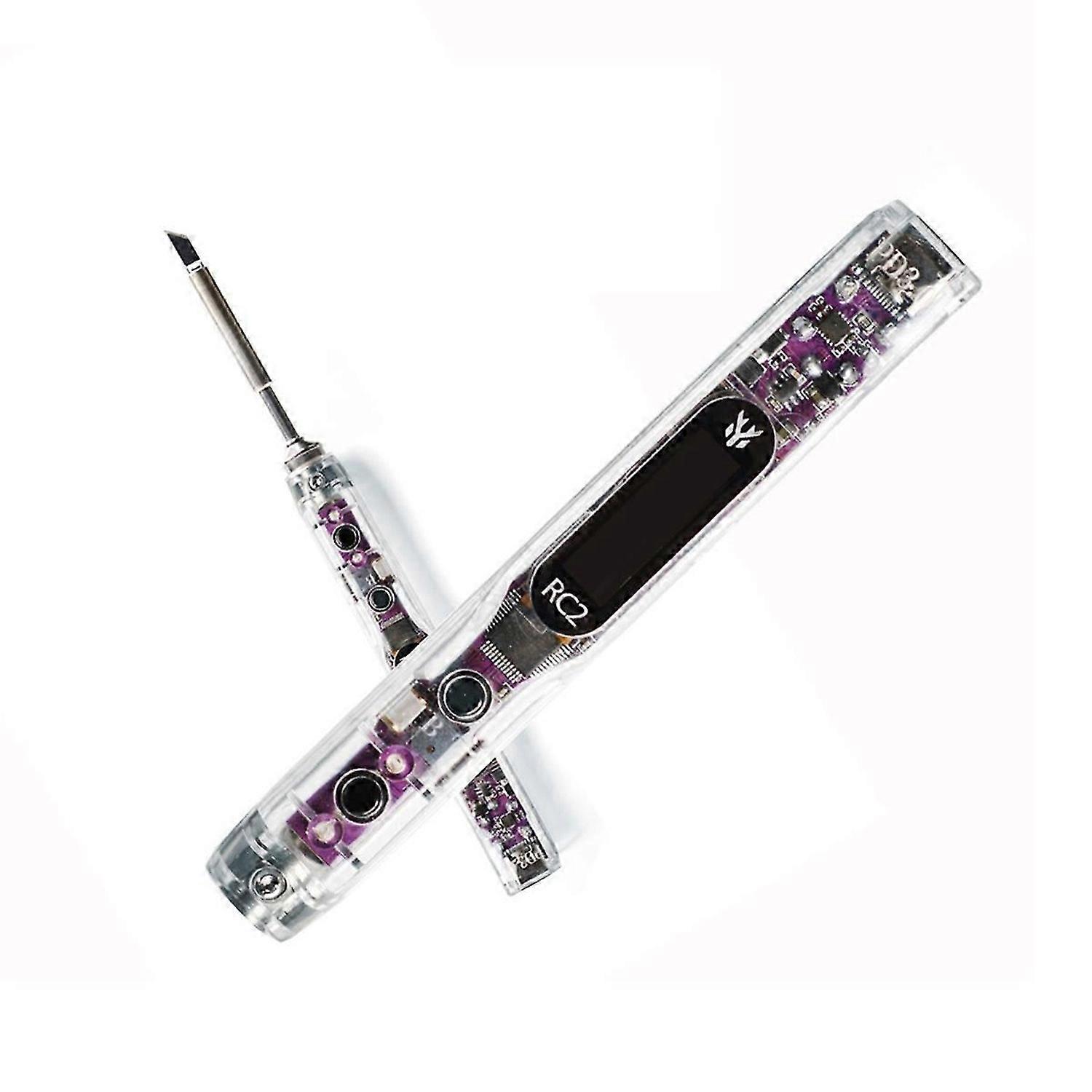 HGLRC RC2 Soldering Iron OLED HD Display Smart Constant Temperature Compatible with TS / T12 Solderi